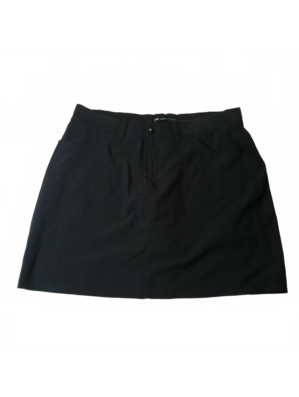 Lee Active Performance Black Skort Womens Size 12 Golf Athletic Casual